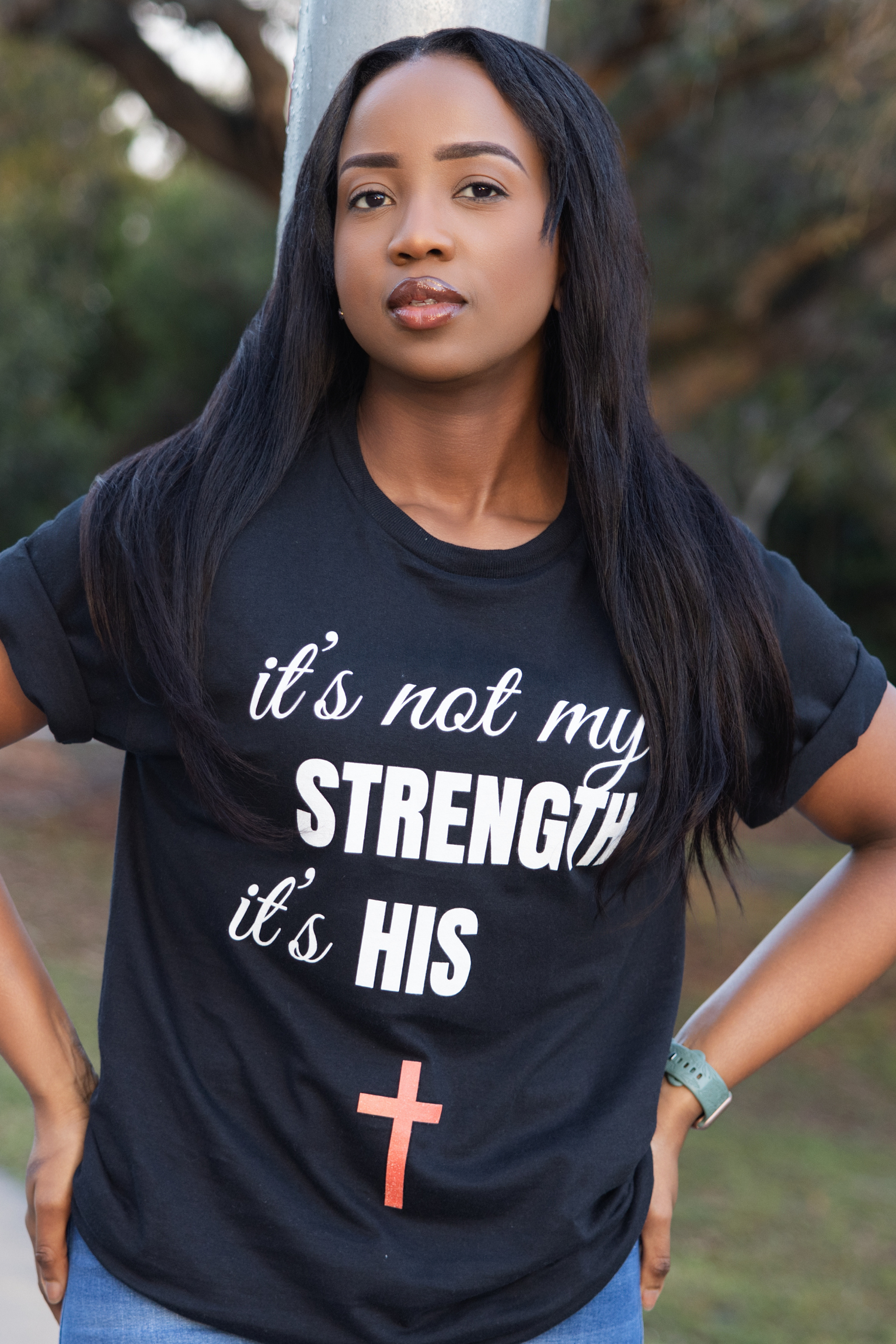 It's not my strength it's his T-shirt | Gildan® 5000 | Customize